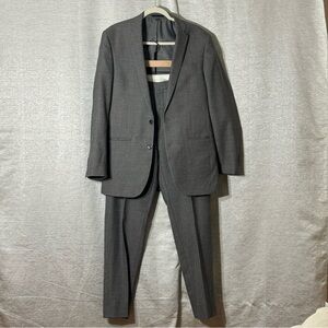 Jos A Bank 1905 Slim Fit Mens 2Pc Wool Suit 39L Jacket 33x32 Pants Dark Gray